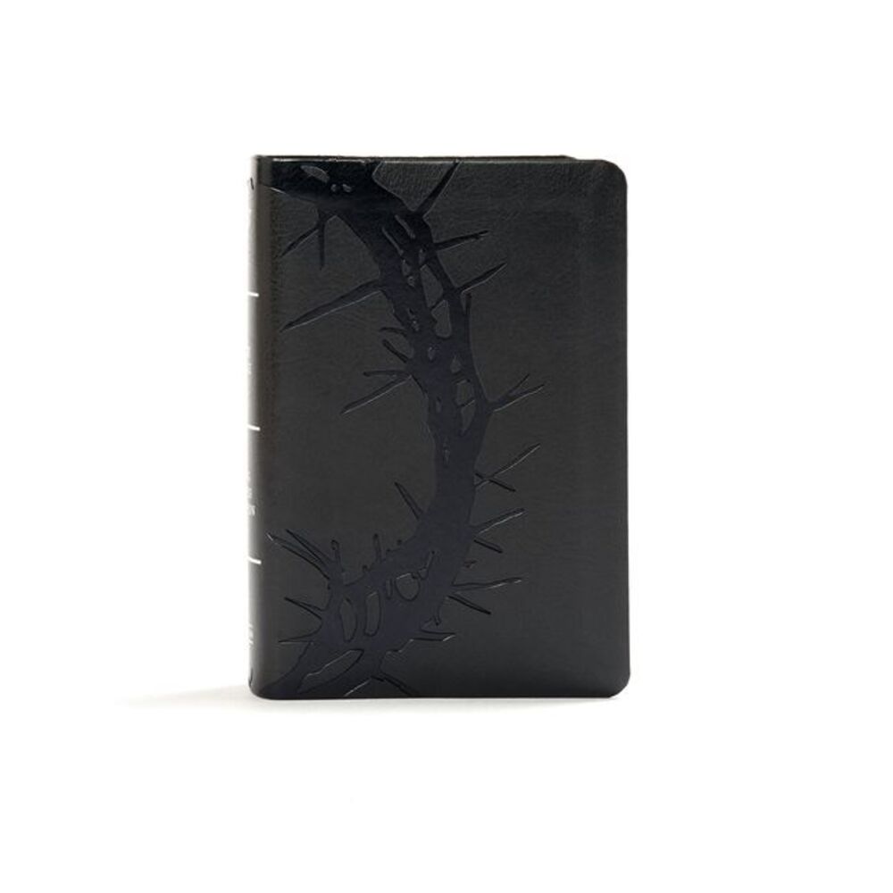 KJV Large Print Compact Reference Bible, Charcoal Leathertouch -- Holman Bible P